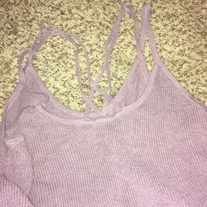 Criss cross tank top